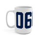 06043 Bolton Connecticut Zip Code Mug 15oz