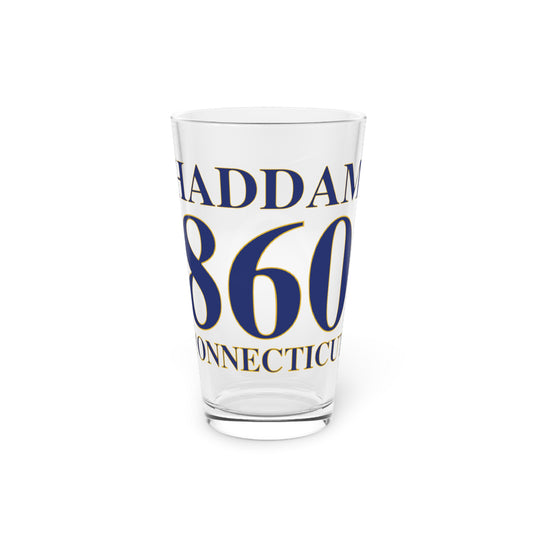 Haddam 860 Connecticut Pint Glass, 16oz