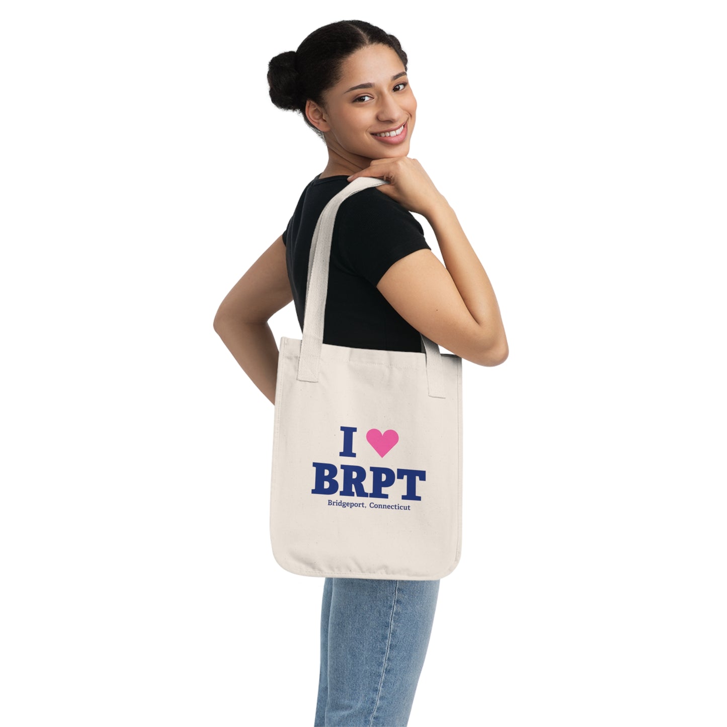 I Heart BRPT Organic Canvas Tote Bag