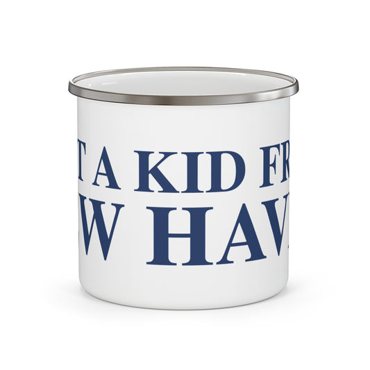 Just a kid from New Haven Enamel Camping Mug