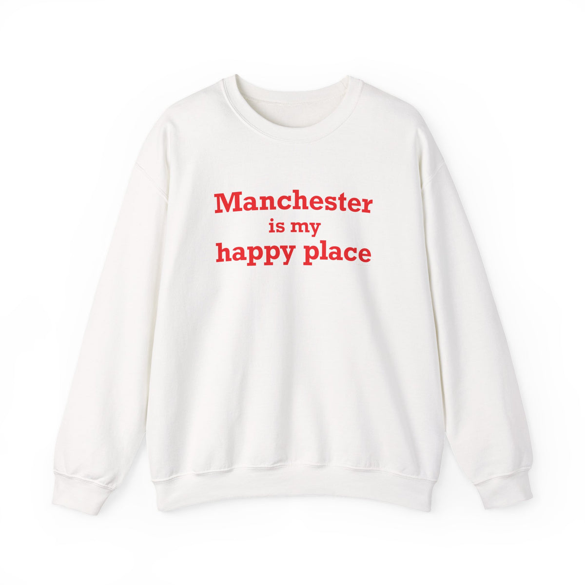 Manchester is My Happy Place Heavy Blend™ Crewneck Sweatshirt