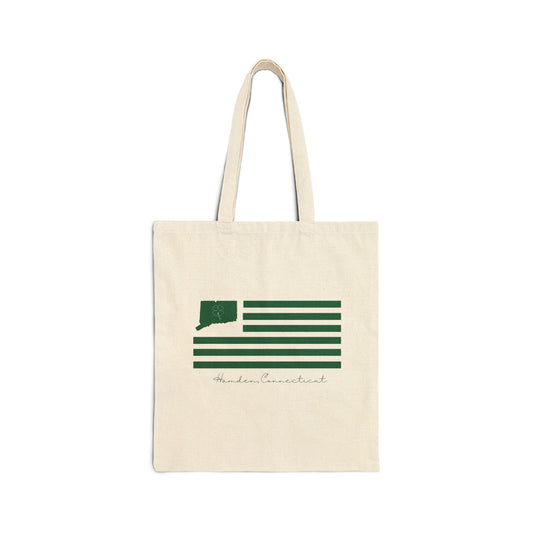 Hamden Connecticut St. Patrick’s Day Flag Cotton Canvas Tote Bag
