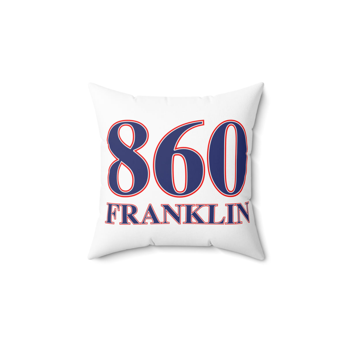 860 Franklin Red, White & Blue Spun Polyester Square Pillow