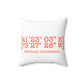 Danbury Coordinates  Spun Polyester Square Pillow