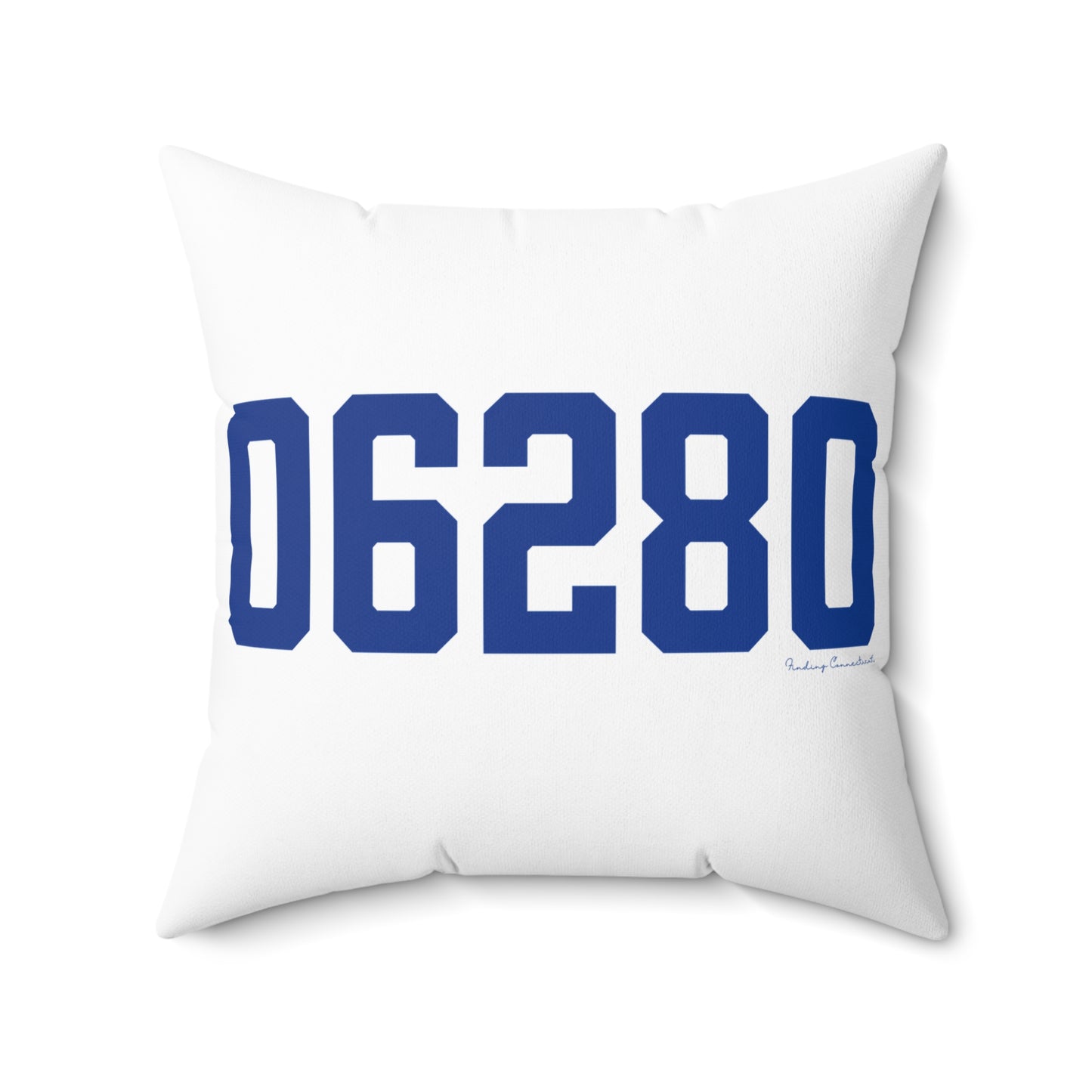 06280 Windham Connecticut Zip Code Spun Polyester Square Pillow