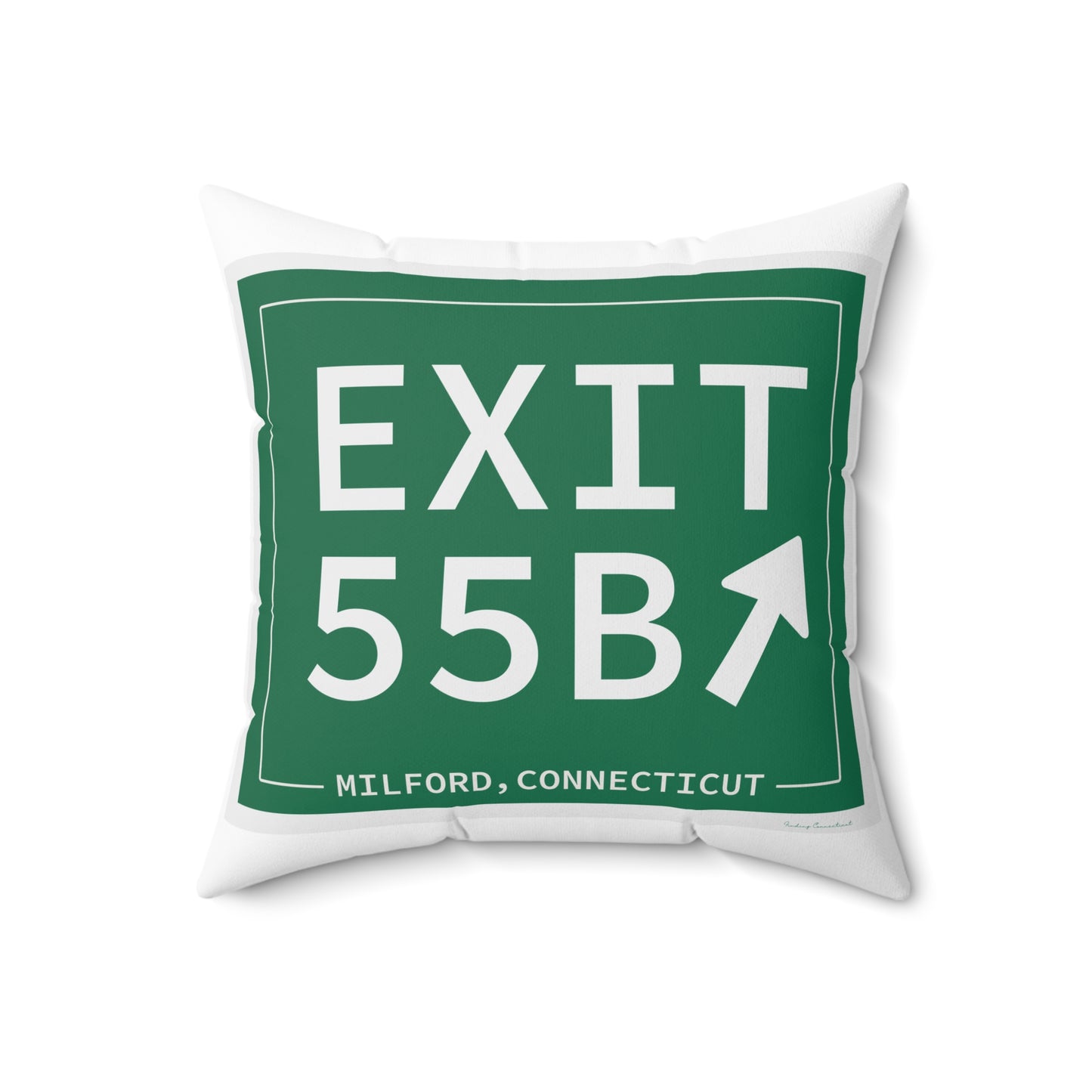 Vintage Exit 55B WCP Sign Spun Polyester Square Pillow