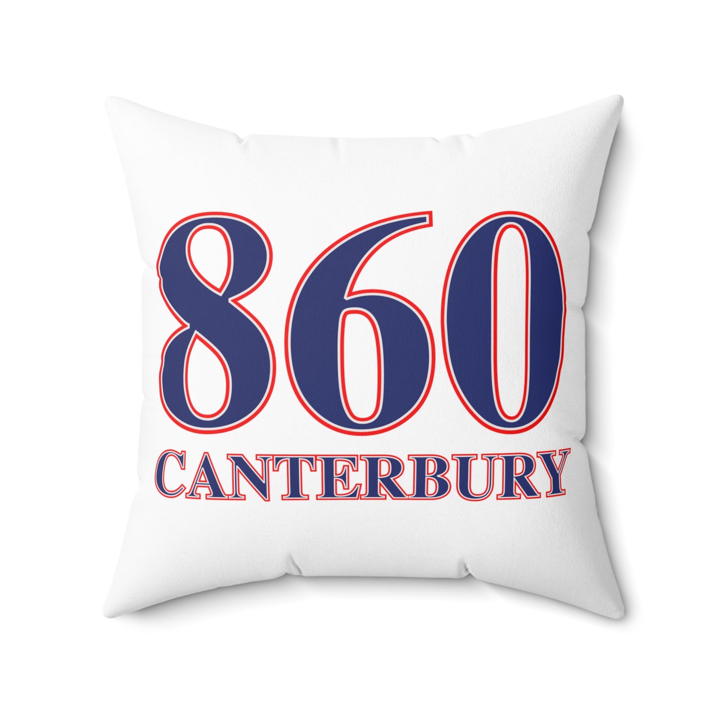 860 Canterbury Red, White & Blue Spun Polyester Square Pillow
