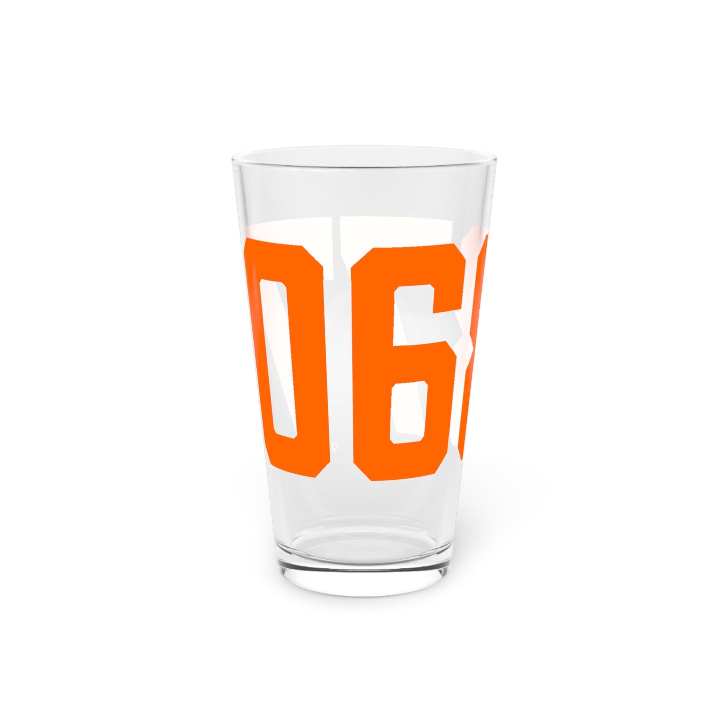 06877 Ridgefield Connecticut Zip Code Pint Glass, 16oz