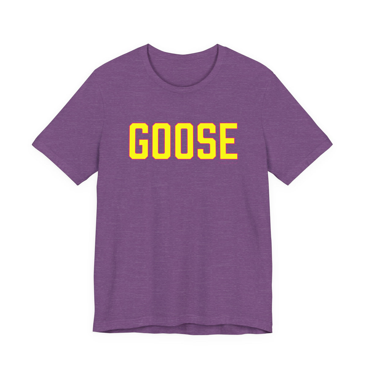 Goose Zip Code Yellow & Pink Unisex Jersey Short Sleeve Tee