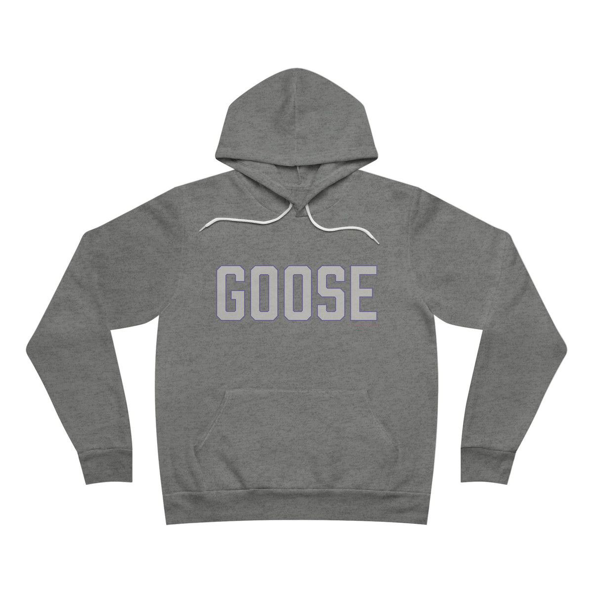 Goose Zip Code - Gray & Purple Unisex Sponge Fleece Pullover Hoodie