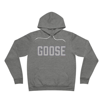 Goose Zip Code - Gray & Purple Unisex Sponge Fleece Pullover Hoodie