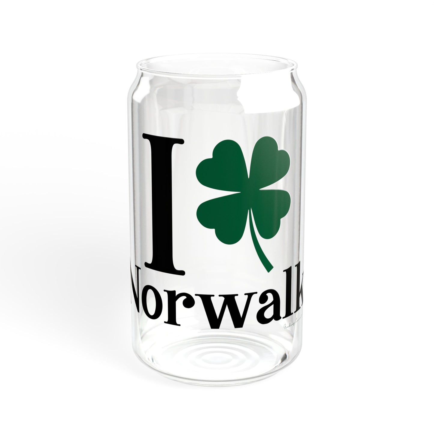 I Clover Norwalk Sipper Glass, 16oz
