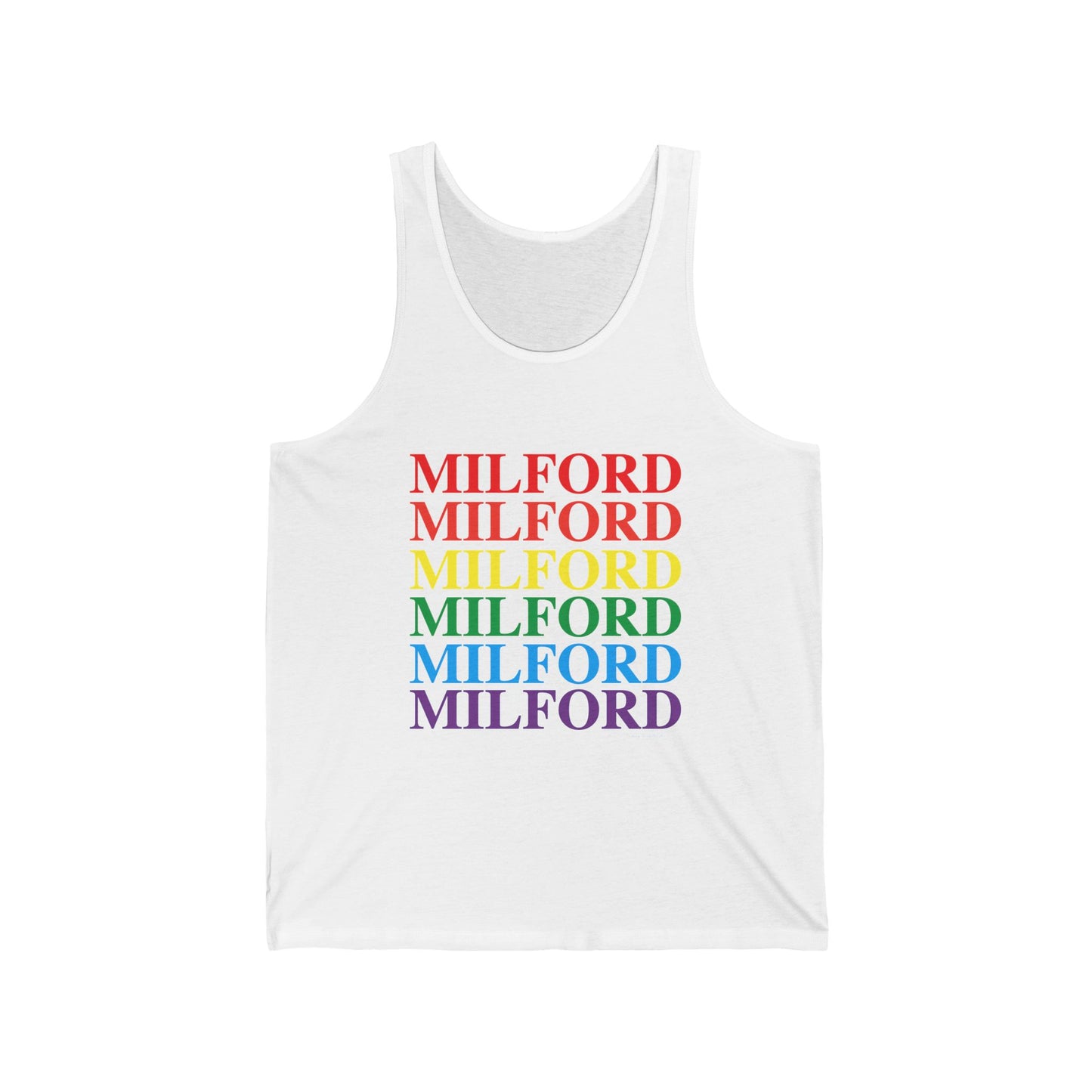 Milford Pride Unisex Jersey Tank