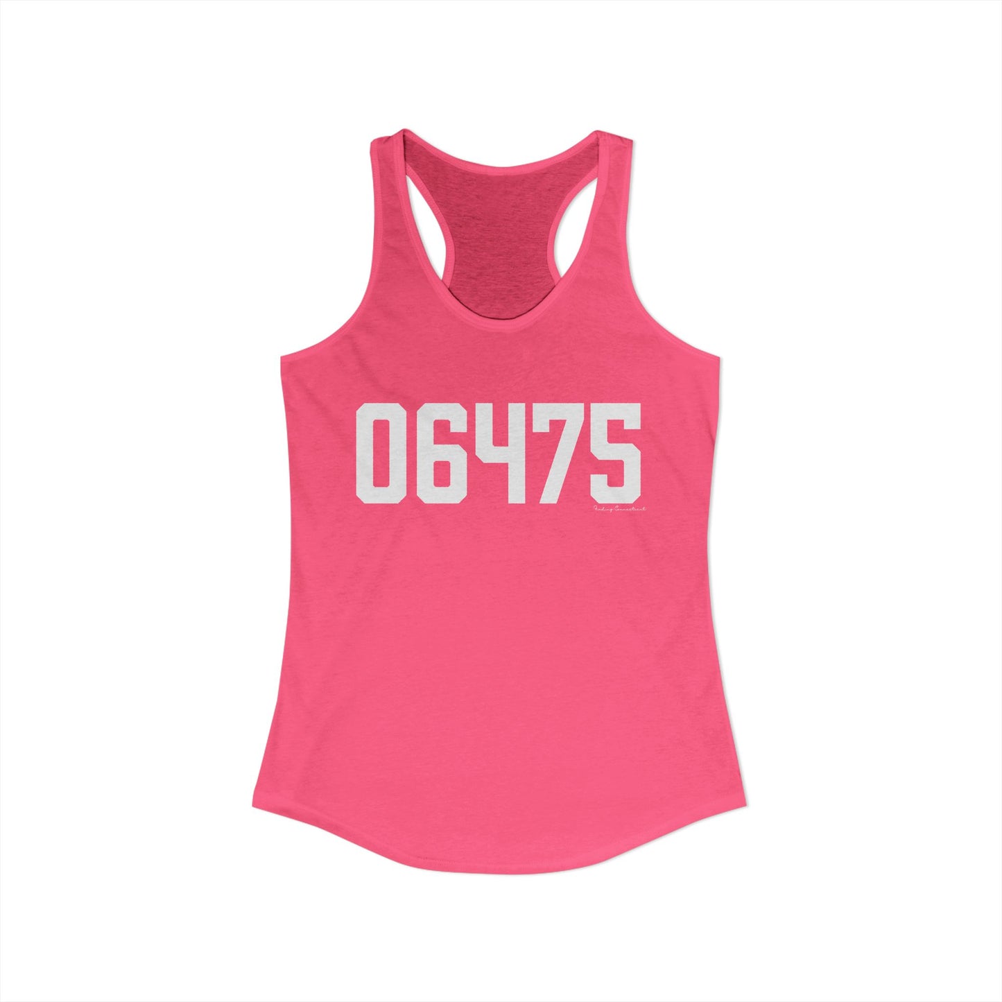 06475 Old Saybrook CT Zip Code Women's Ideal Racerback Tank Top