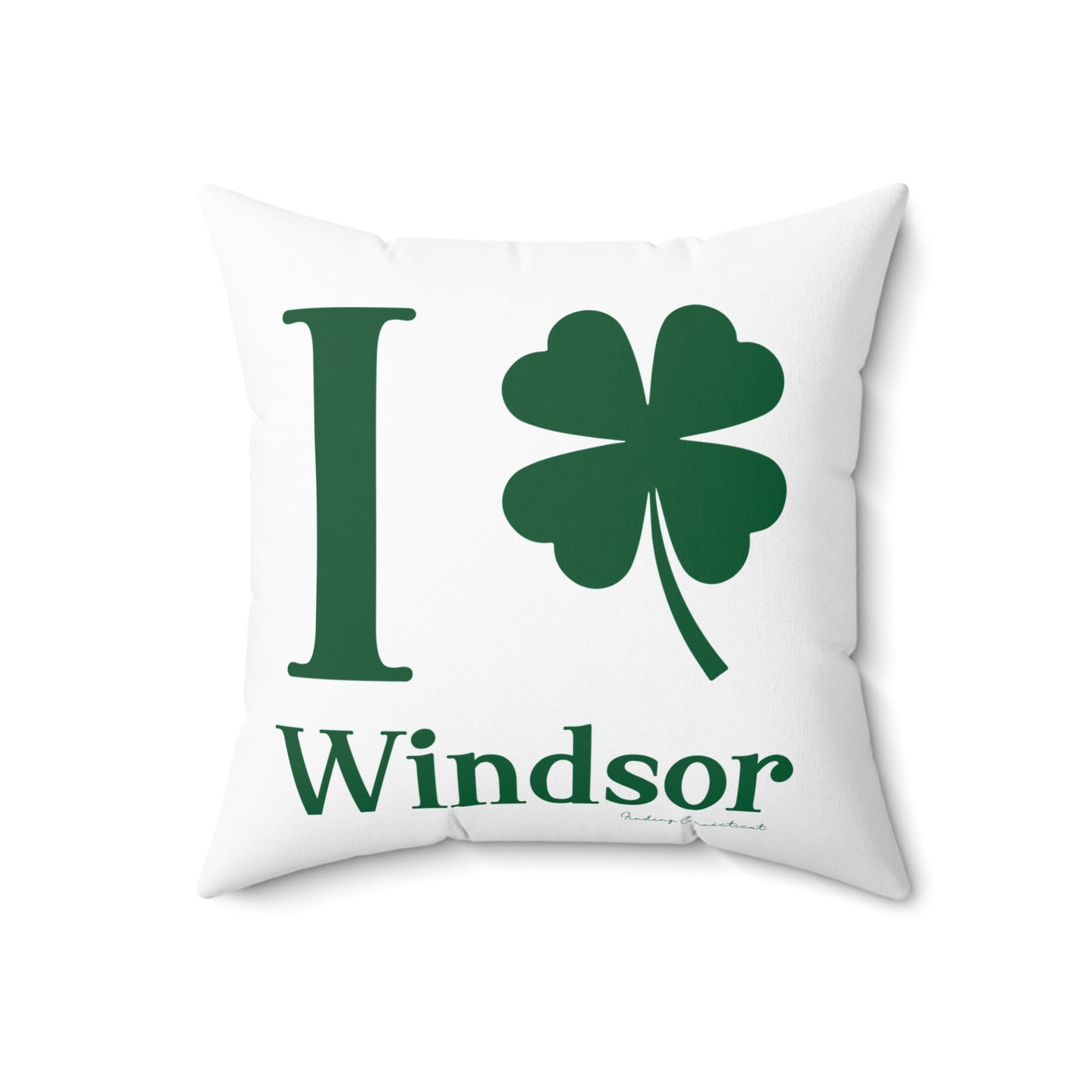 I Clover Windsor Spun Polyester Square Pillow