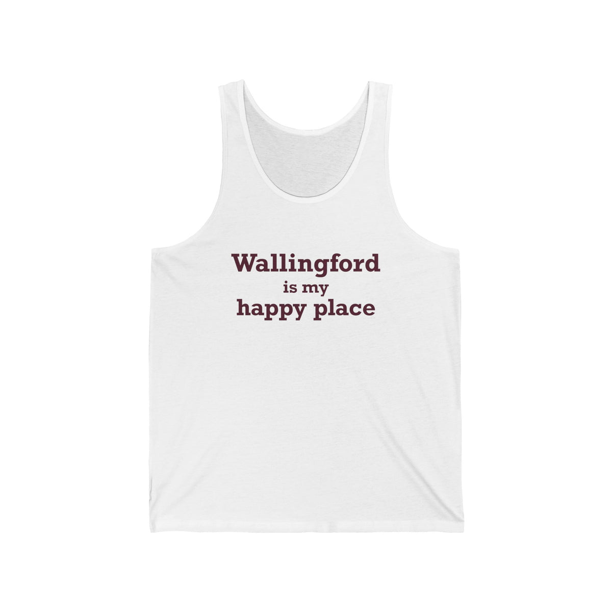 Wallingford is My Happy Place Unisex Jersey Tank Top