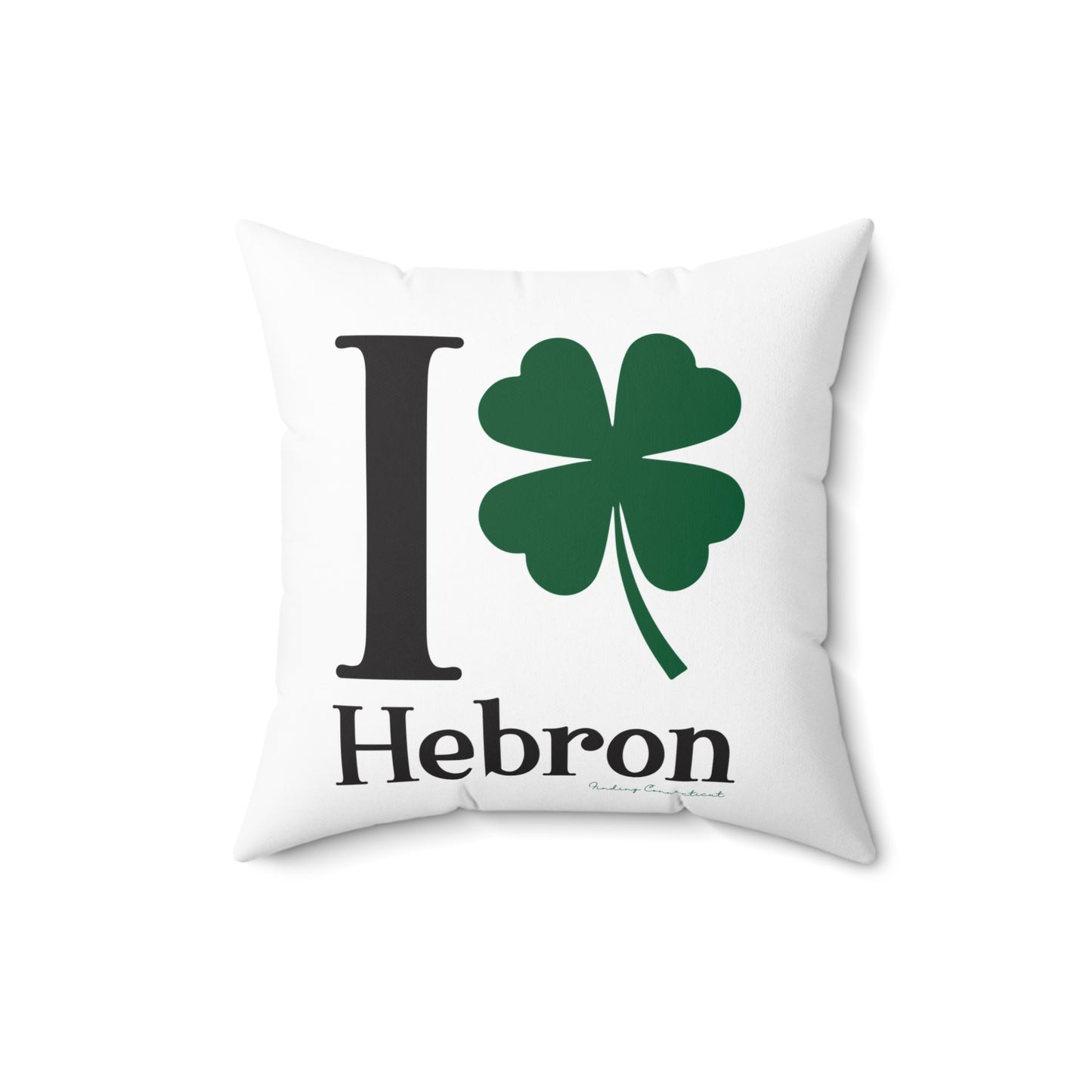 I Clover Hebron Spun Polyester Square Pillow