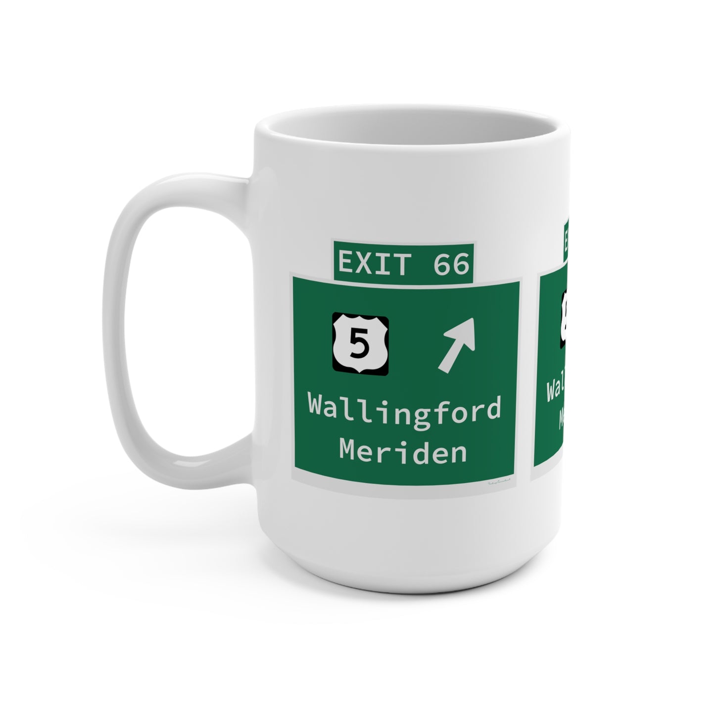 Vintage WCP Exit 66 Sign Mug 15oz