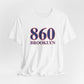 860 Brooklyn Red White & Blue Unisex Jersey Short Sleeve T-Shirt