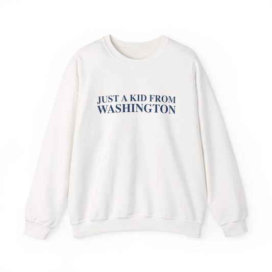 Just a kid from Washington Unisex Heavy Blend™ Crewneck Sweatshirt