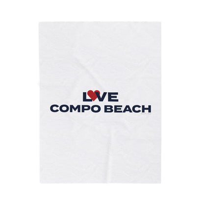 Love Compo Beach Velveteen Plush Blanket