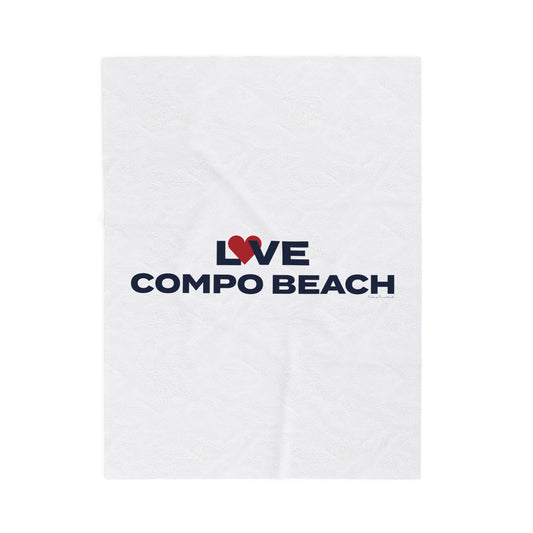 Love Compo Beach Velveteen Plush Blanket