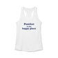 Pomfret is My Happy Place Women's Ideal Racerback Tank Top
