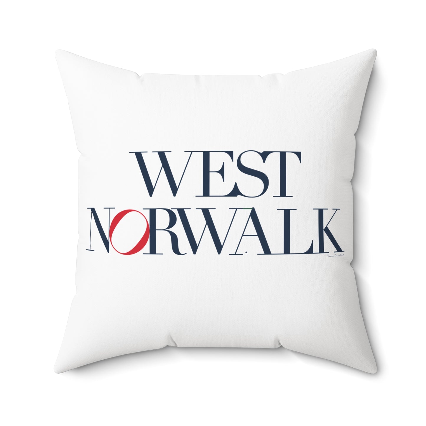 41 Tilt West Norwalk Spun Polyester Square Pillow
