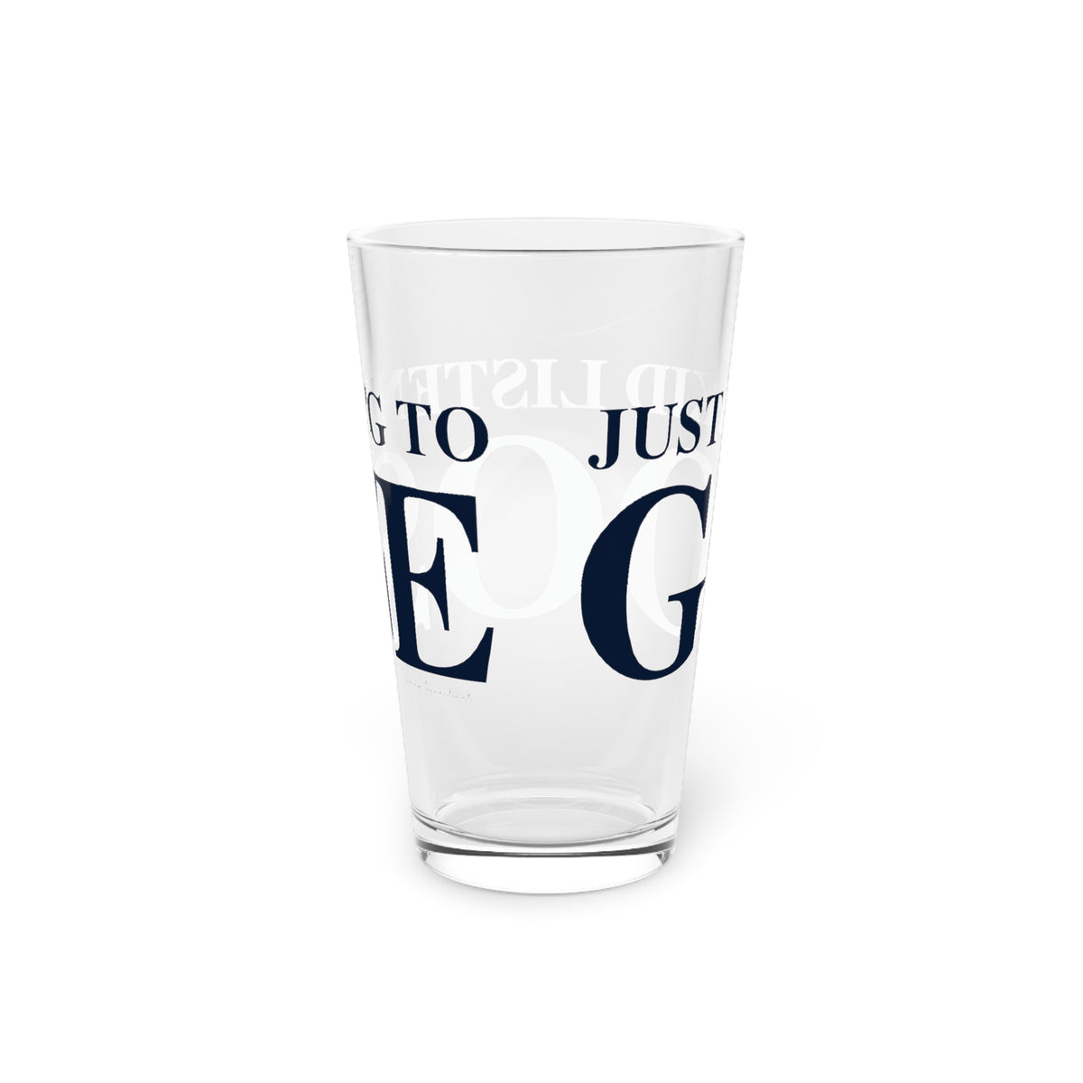 Just a kid listening to Goose Pint Glass, 16oz
