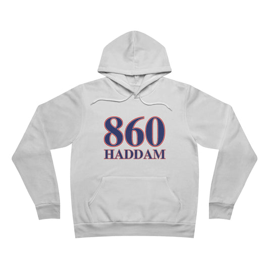 860 Haddam Red White & Blue Unisex Sponge Fleece Pullover Hoodie