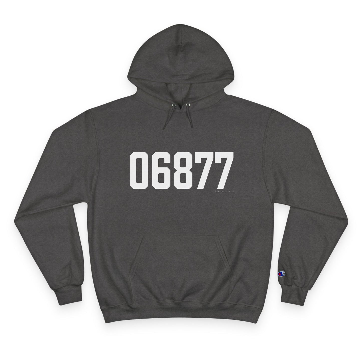 06877 Ridgefield CT Zip Code Champion Hoodie Sweatshirt