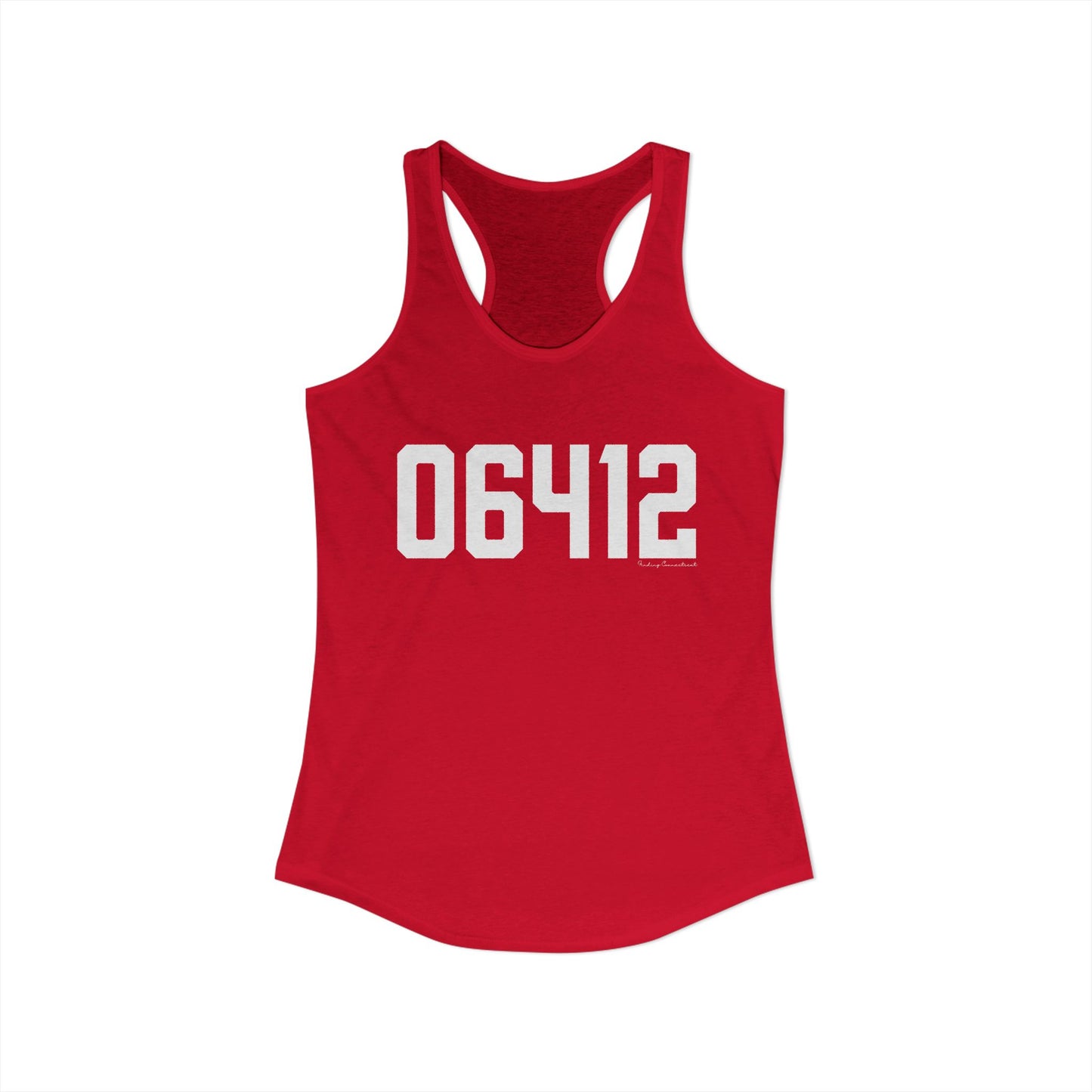 06412 Chester CT Zip Code Women's Ideal Racerback Tank Top