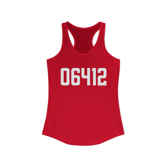 06412 Chester CT Zip Code Women's Ideal Racerback Tank Top