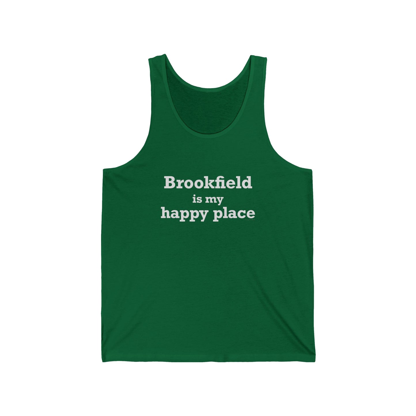 Brookfield Is My Happy Place Unisex Jersey Tank Top