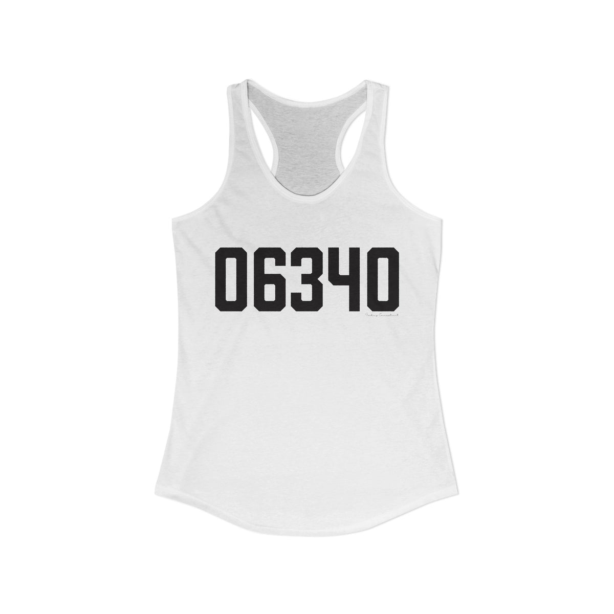 06340 Groton Connecticut Zip Code Women's Ideal Racerback Tank Top