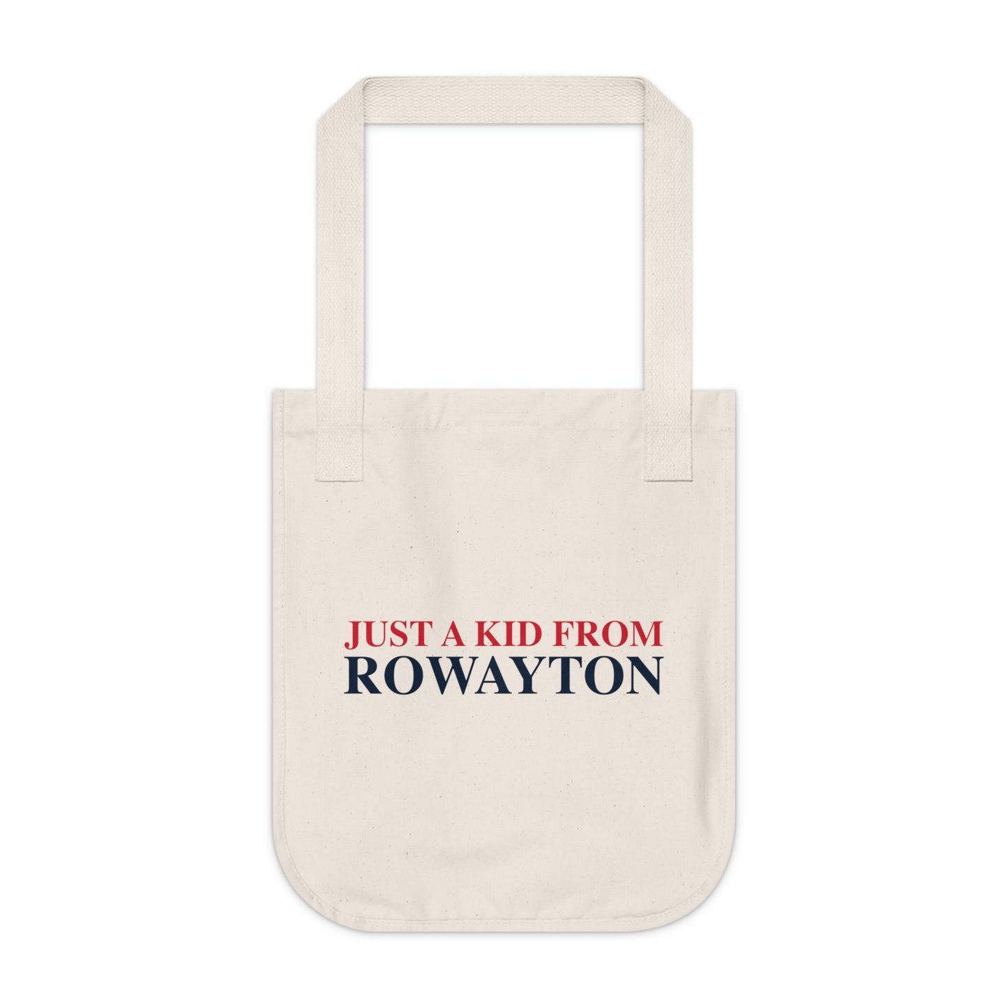 Just a kid from Rowayton Organic Canvas Tote Bag
