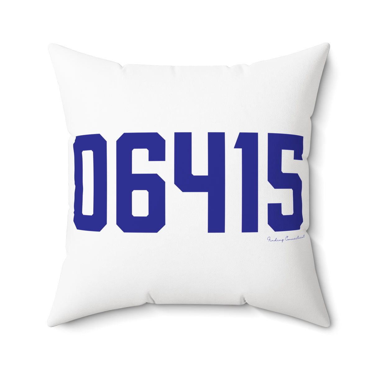 06415 Colchester Connecticut Zip Code Spun Polyester Square Pillow