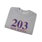 203 New Haven Red, White & Blue Unisex Heavy Blend™ Crewneck Sweatshirt