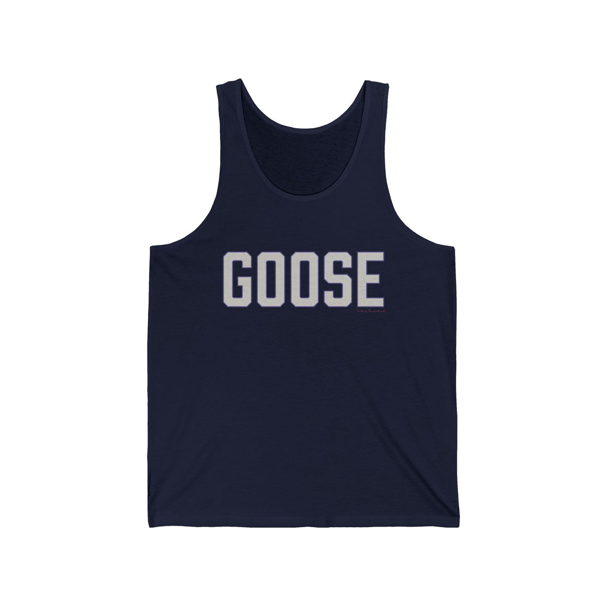 Goose Zip Code - Gray & Purple Unisex Jersey Tank Top
