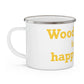 Woodbridge is My Happy Place Enamel Camping Mug