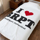 I Heart BRPT Velveteen Plush Blanket