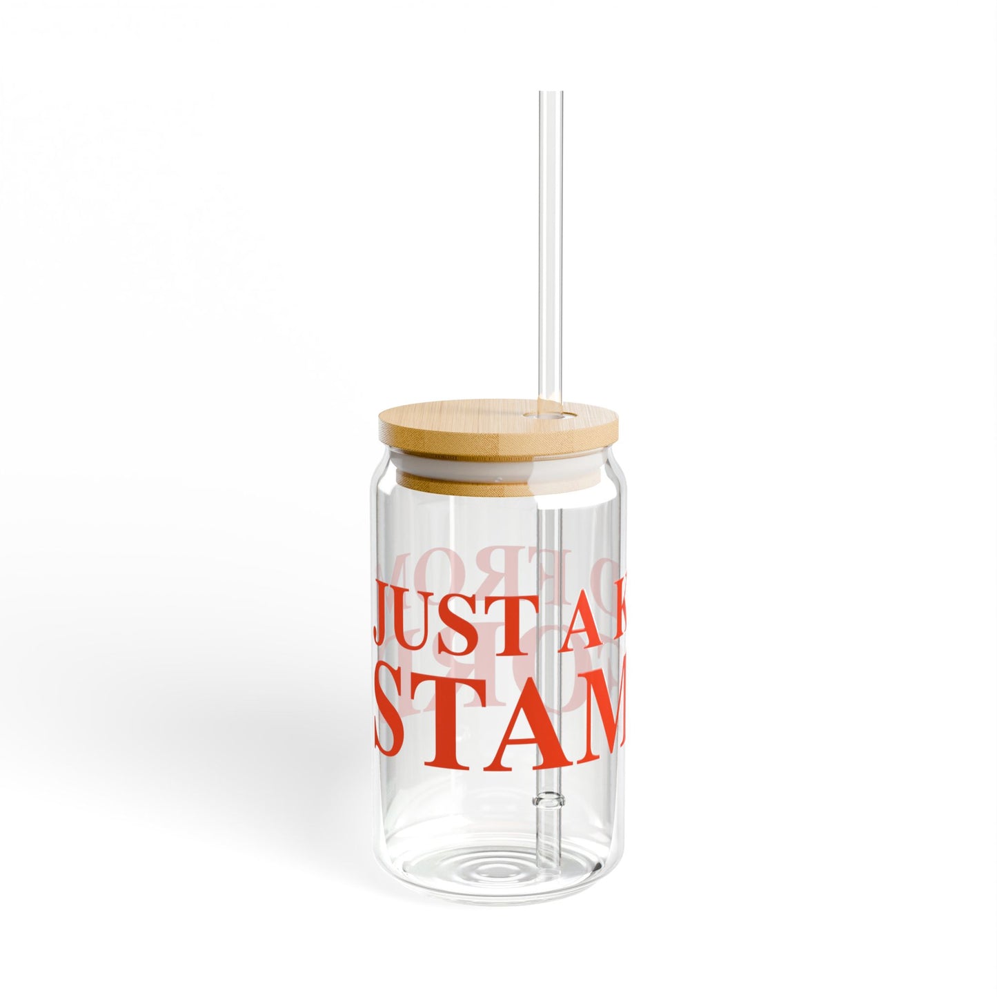 Just a kid from Stamford Sipper Glass, 16oz