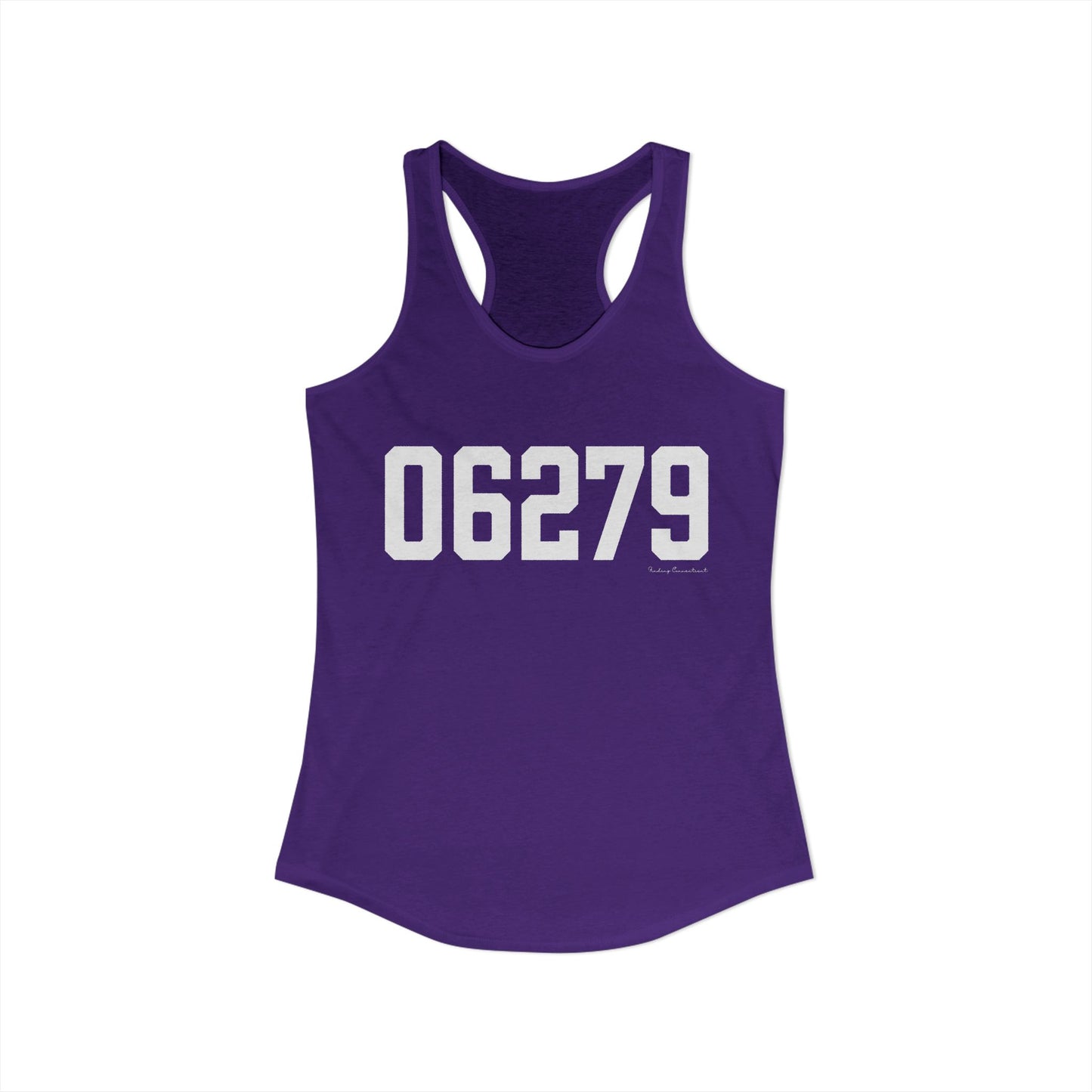 06279 Willington CT Zip Code Women's Ideal Racerback Tank Top