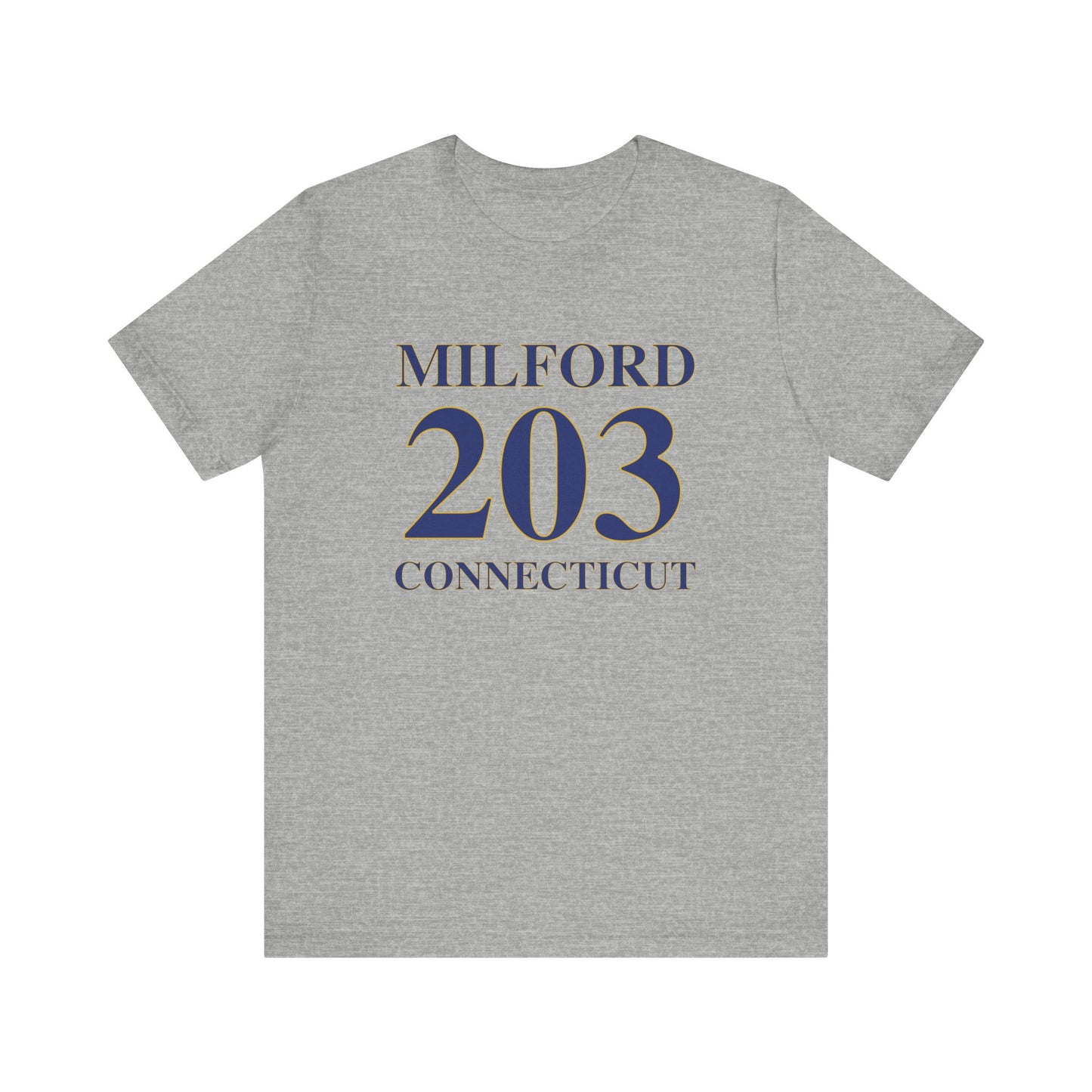 Milford 203 Connecticut Unisex Jersey Short Sleeve Tee