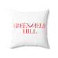 41 Tilt Greenfield Hill Spun Polyester Square Pillow