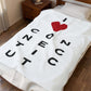 Connecticut Vision Velveteen Plush Blanket