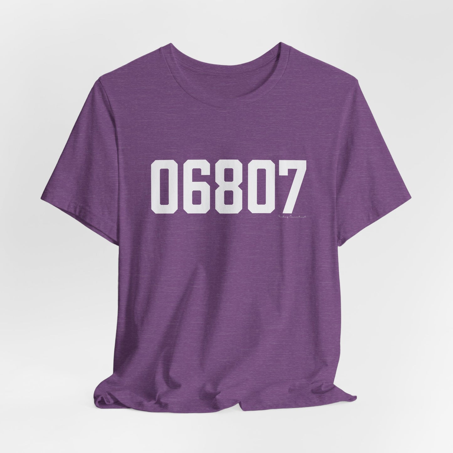 06807 - Greenwich CT Zip Code Unisex Jersey Short Sleeve T-Shirt
