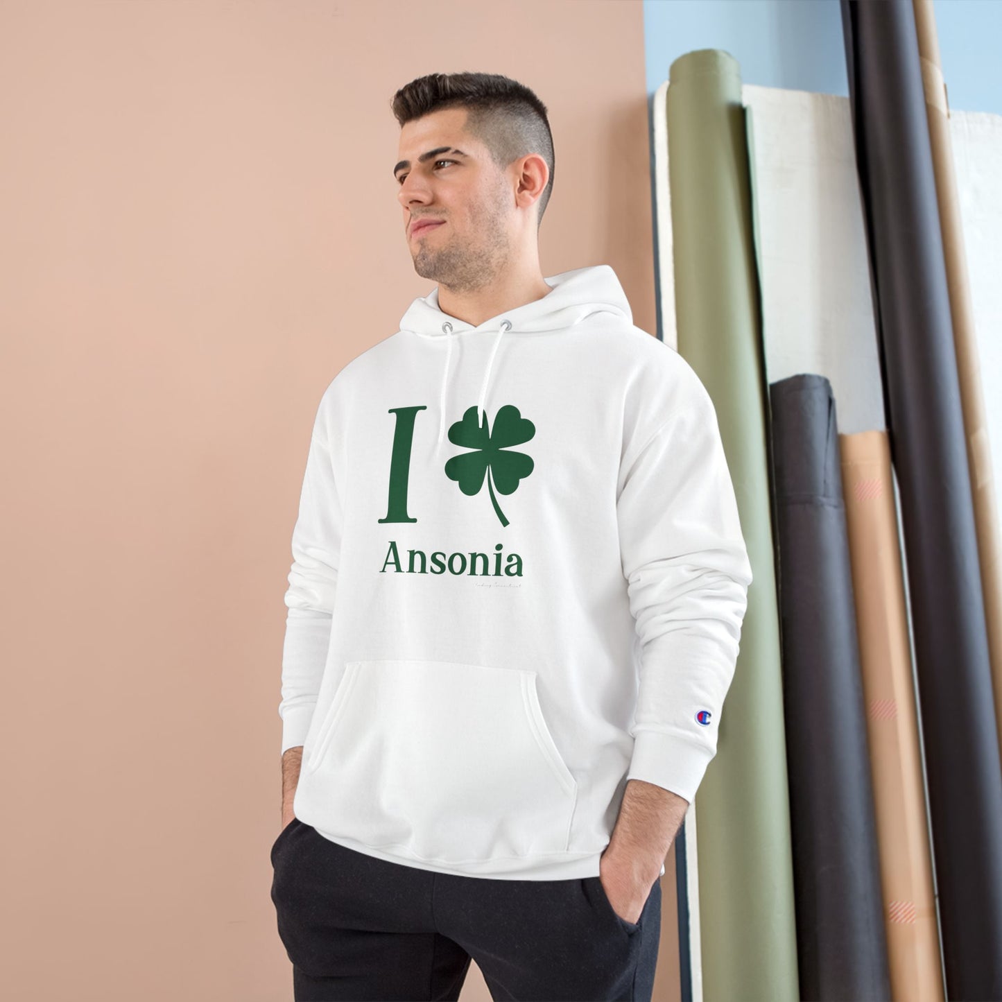 I Clover Ansonia Champion Hoodie