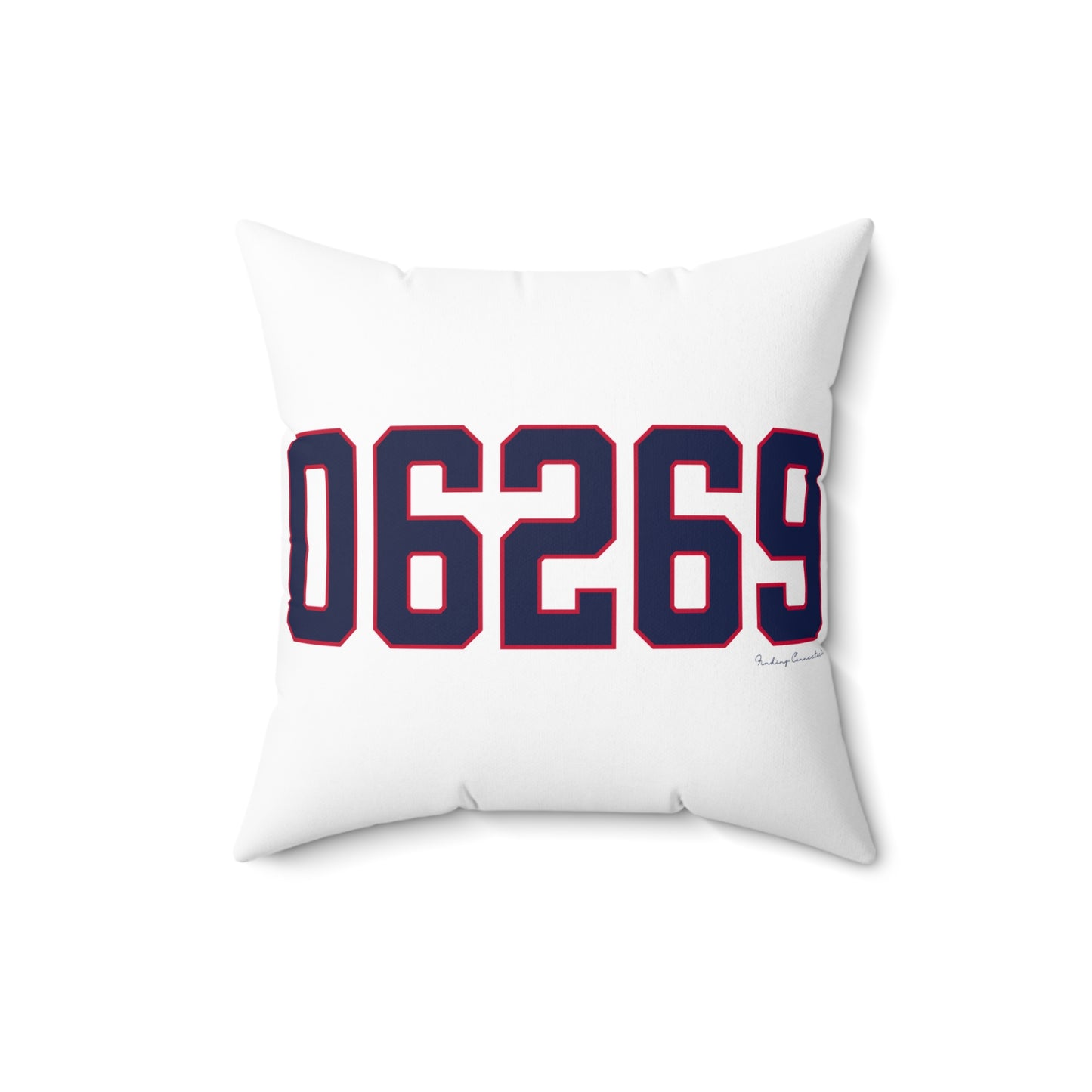 06269 Storrs Connecticut Zip Code Spun Polyester Square Pillow
