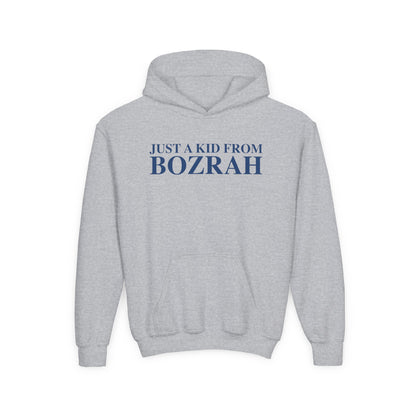 Just a kid from Bozrah Youth Heavy Blend Hooded Sweatshirt